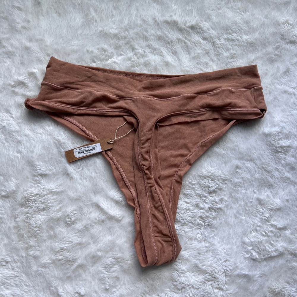 SKIMS Summer Mesh Thong Sienna Brown PN-THG-1635 Women's Size 3X New With Tags